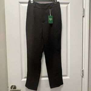 NWT High Waisted Side Pocket Solid Tapered Work Pants